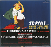 Alte Versichungswerbung gegen Einbruchdiebstahl